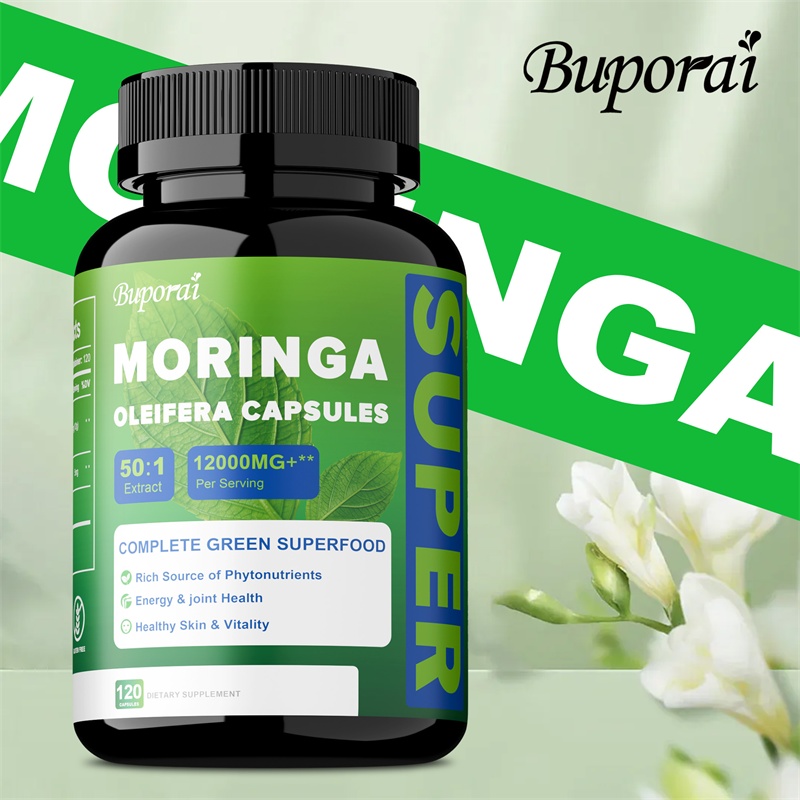 Moringa Leaf Powder - كبسولات مسحوق أوراق المورينجا النقية، مكمل