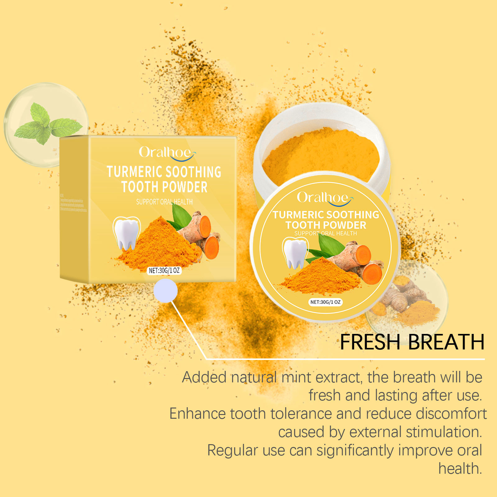 مسحوق الكركم لتبييض الأسنان، ي - مراجعة Ayurvedic & Herbal Wellness Kits وسعره