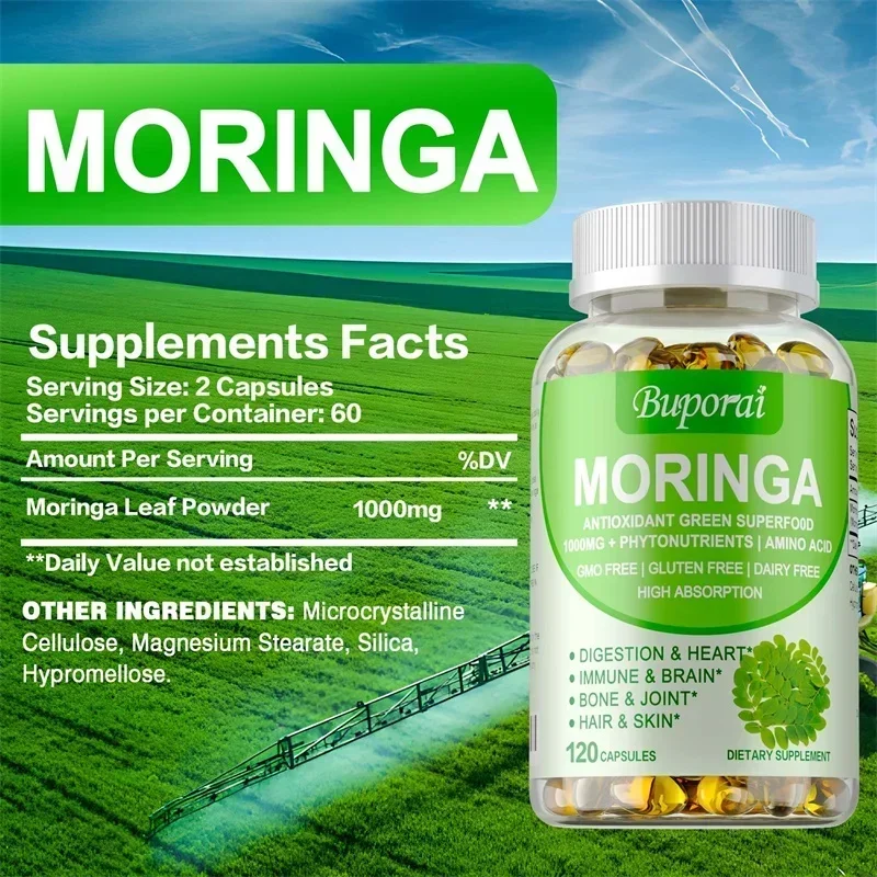 كبسولات مورينجا - تعزز عملية ا - مراجعة Moringa Leaf Powder وسعره