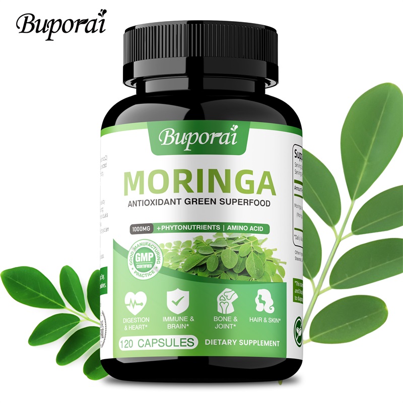 كبسولات المورينجا - مضادات أكس - مراجعة Moringa Leaf Powder وسعره