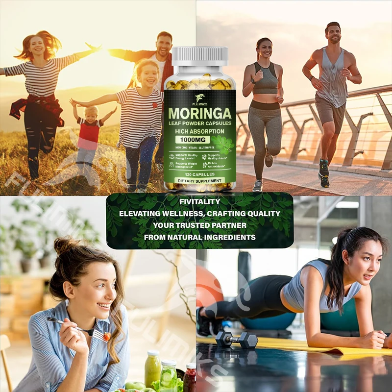 كبسولات مسحوق أوراق زيت الموري - مراجعة Moringa Leaf Powder وسعره